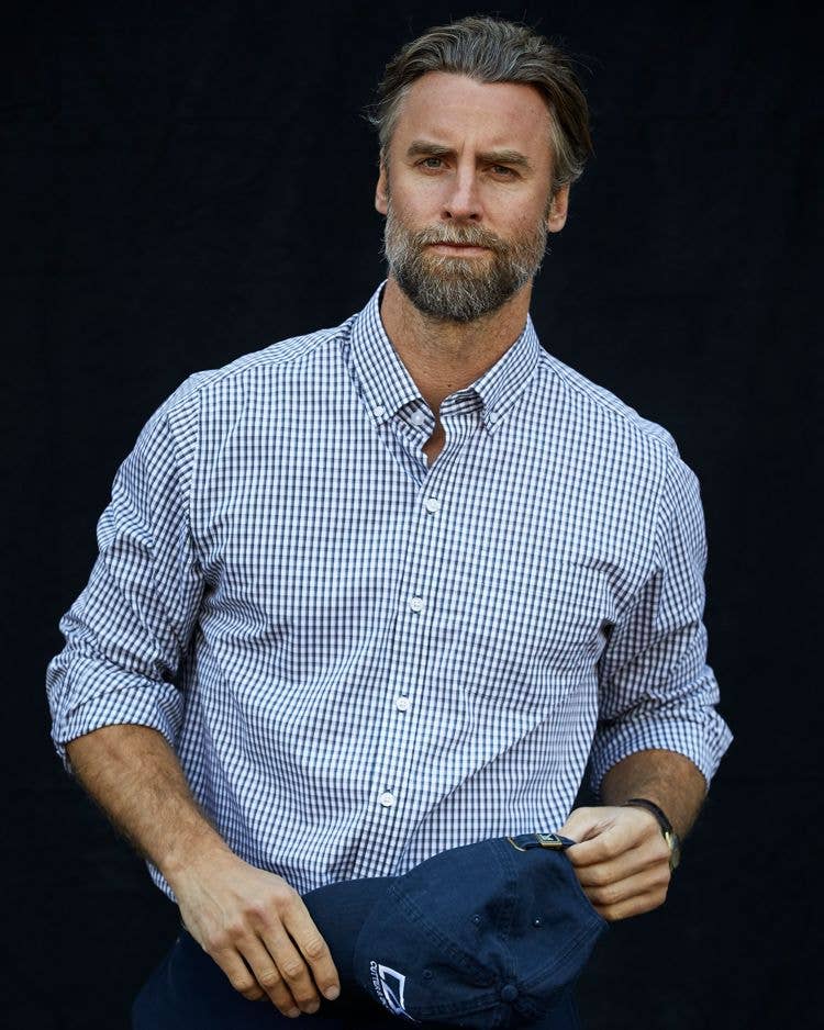 Cutter & Buck - Wholesale Button Down Shirt - Men's - Cutter & Buck Easy Care Stretch Gingham Long Slv Dress Shirt2