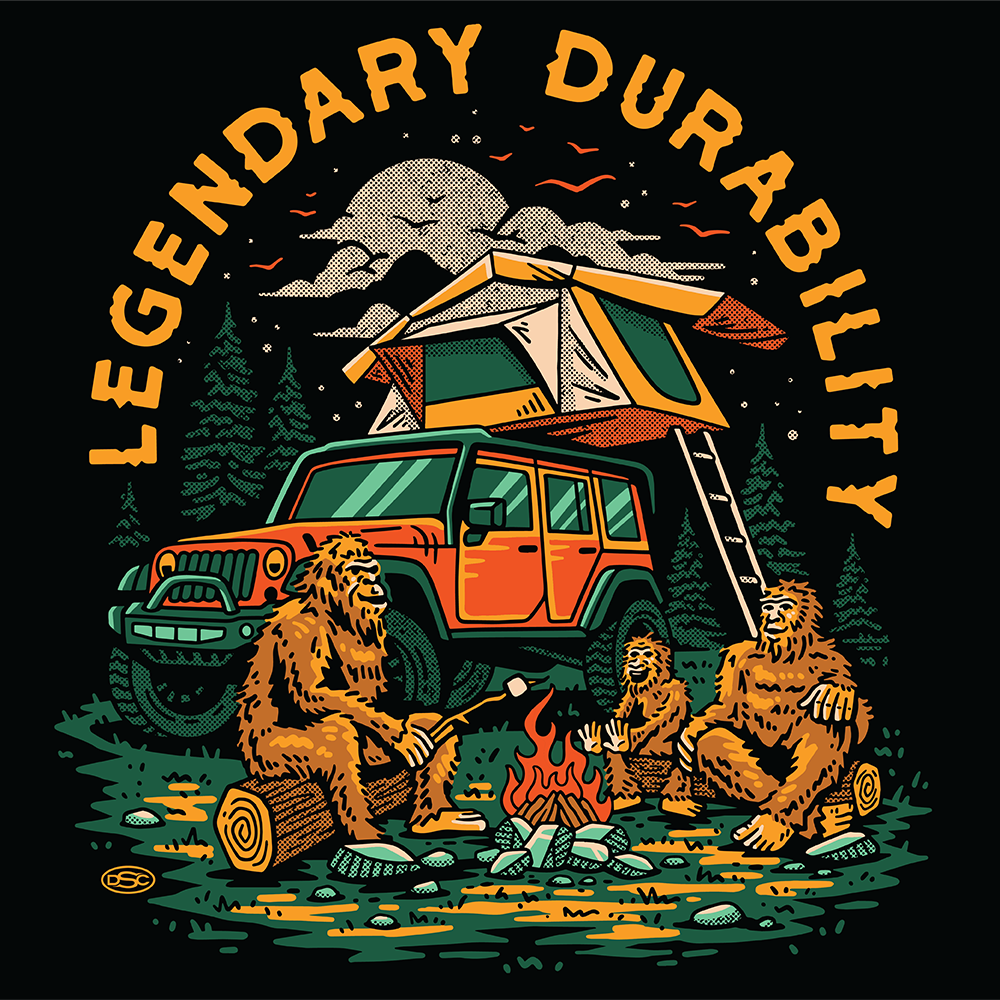 Mens Jeep® Sasquatch T-Shirt - Black for wholesale on Faire2