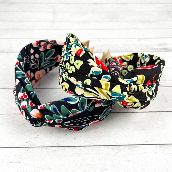 SoapElenGlen - Wholesale Fashion Headband - Women's - Vintage Chiffon Flower Knotted Headband10