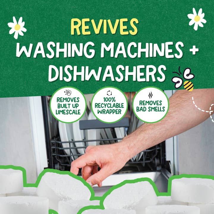 Ecoegg - Wholesale Laundry Detergent Powder/Pods - Detox Cleaning Tablets x 8 - Washing Machine & Dishwasher 2