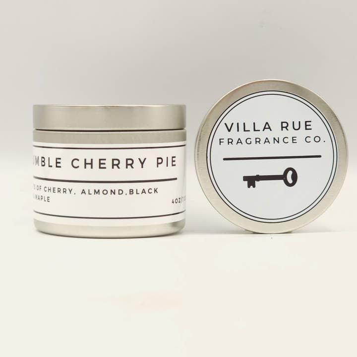 Vela de Soja y Coco de 4oz - Tarta de Cereza Humilde para venta al por mayor de Villa Rue Fragrance Company