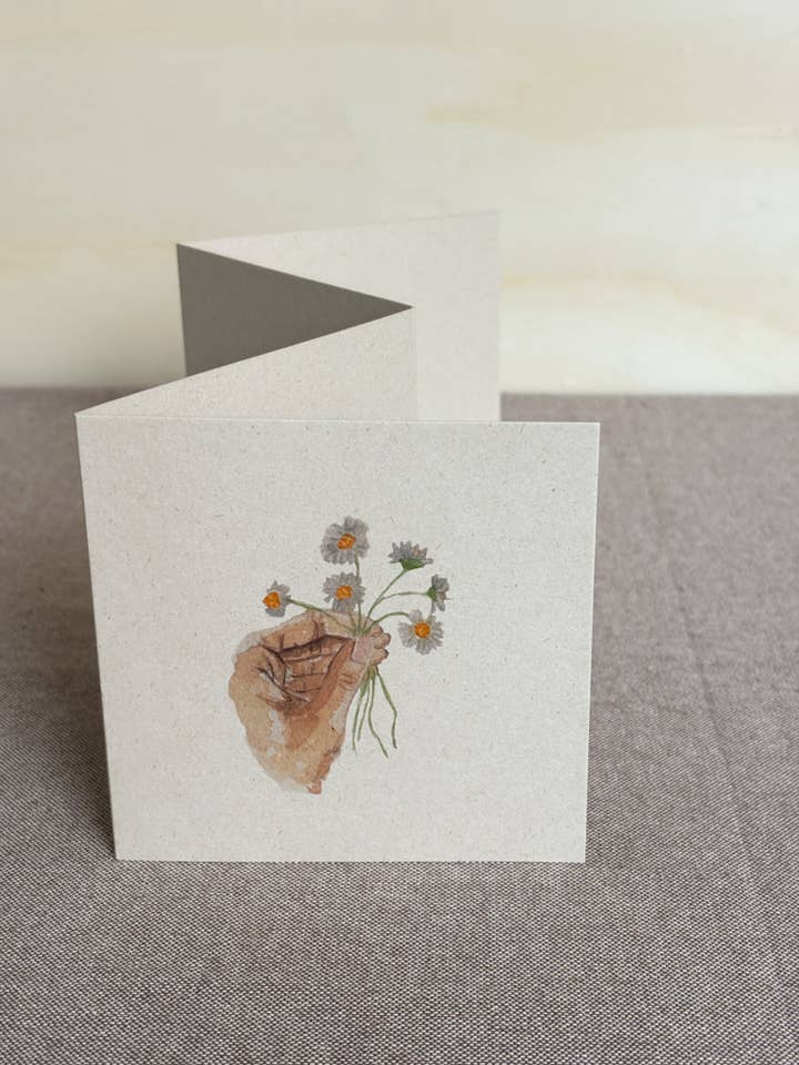 Harmonica photo booklet watercolor | daisies hand for wholesale by Li La Lore