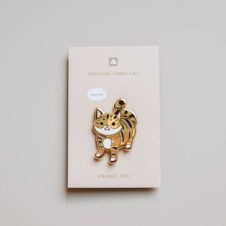 Thousand Skies - Wholesale Lapel Pin/Button - Enamel Pin - Tricolor Tabby Cat