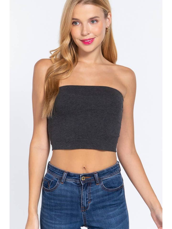 Vanilla Monkey - Wholesale Sports Bra - Women's - Solid Crop Tube Top2