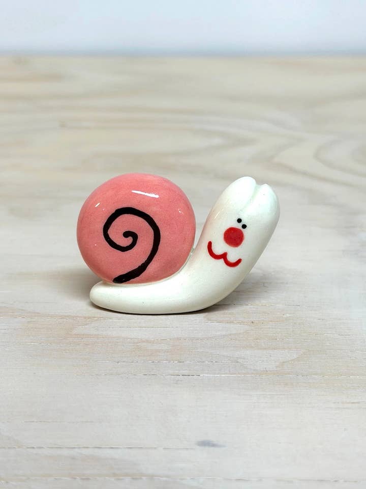 Snail Ceramic Pal for wholesale by Rolly Poly Studios