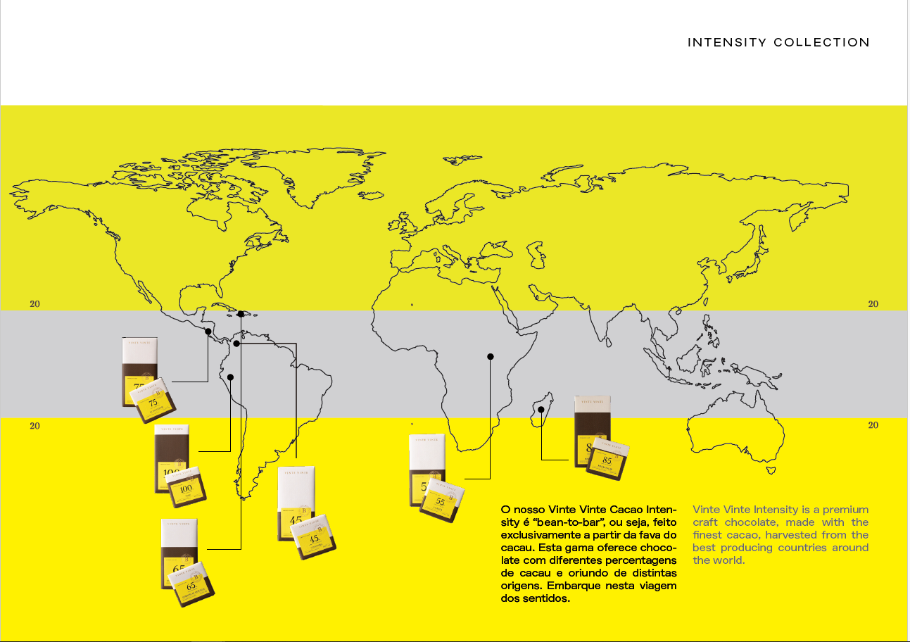 Vinte Vinte Chocolate - Wholesale Chocolate Bar - INTENSITY DARK CHOCOLATE 75% EL SALVADOR 50G3