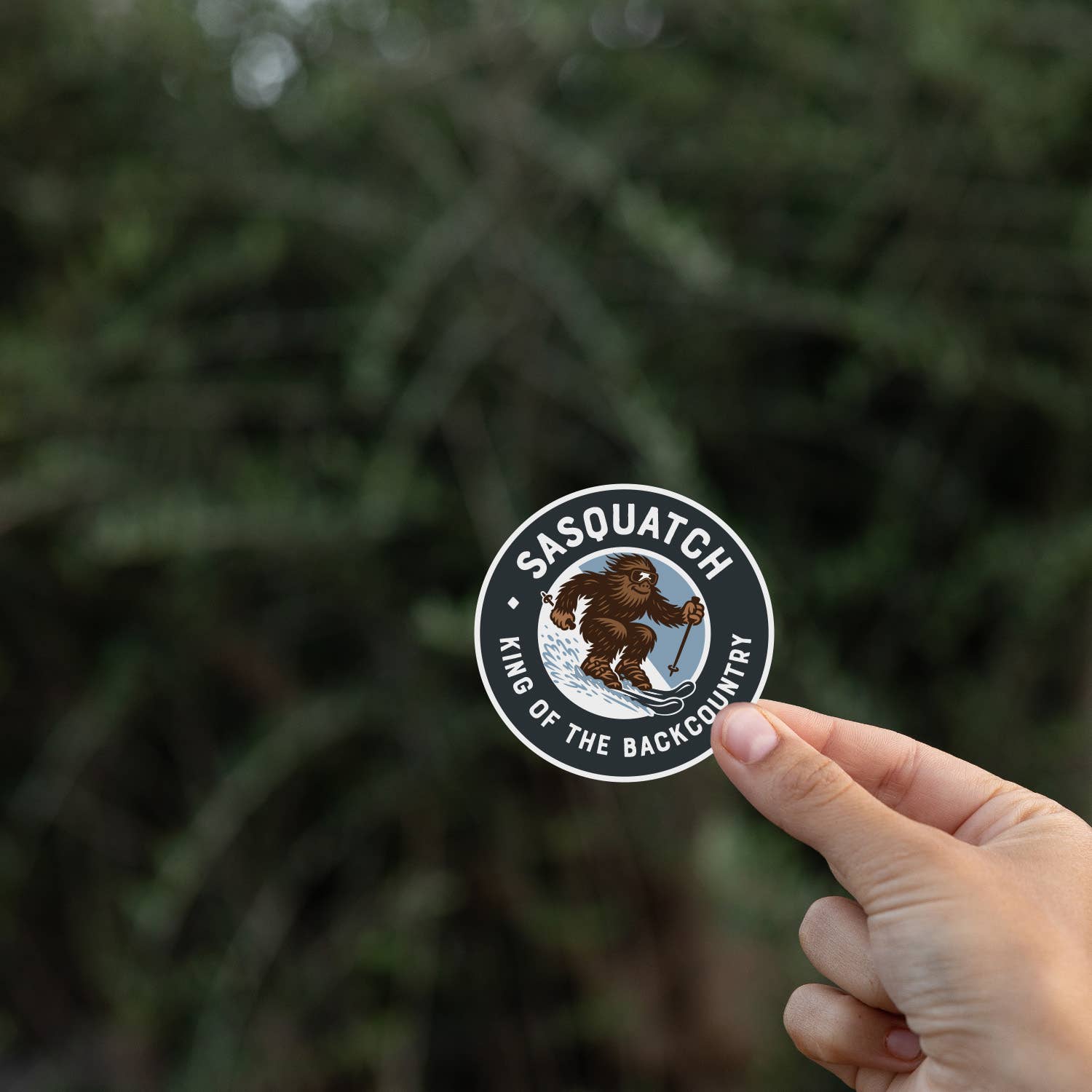 Squatchy - Wholesale Sticker - Sasquatch King of the Backcountry Sticker5