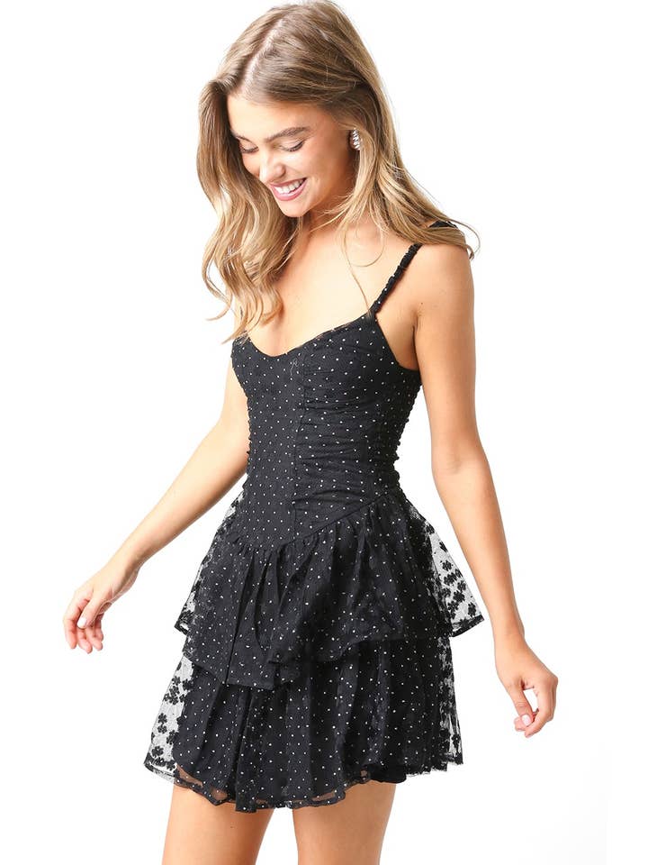 Black Silver Jessie Dress for wholesale on Faire1