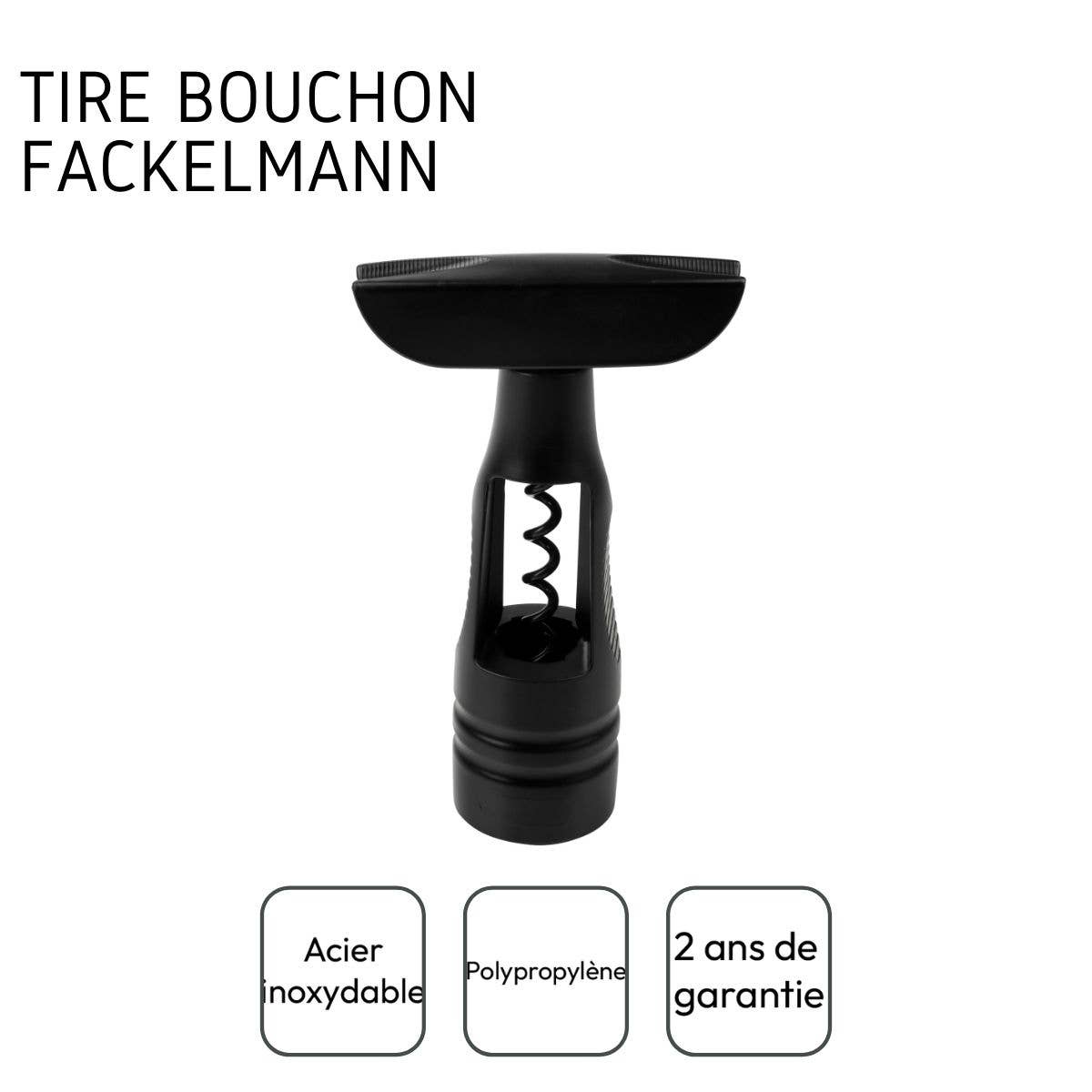 Fackelmann – wholesale Bottle/wine opener – Fackelmann Spectre auger corkscrew5