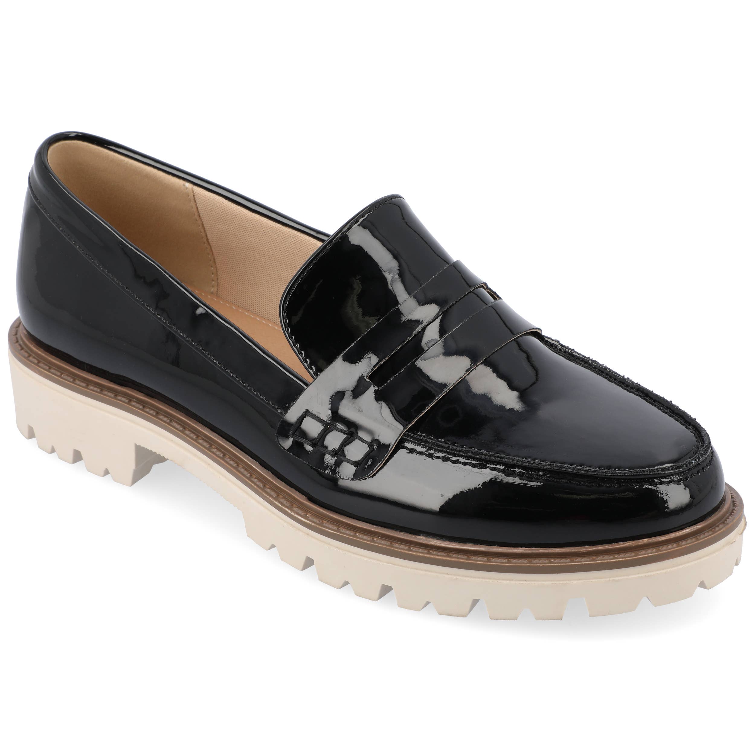 Journee - Wholesale Flats - Women's - Kenly Statement Loafer Flats In Faux Leather4