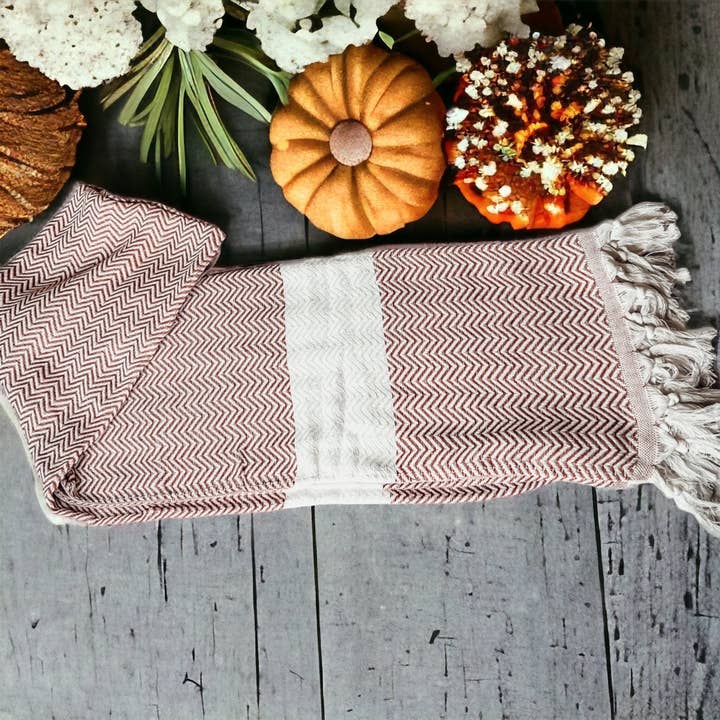 Gia Roma - Wholesale Throw Blanket - Decorative Throw Blanket or Towel w Tassels, Cotton & Bamboo47