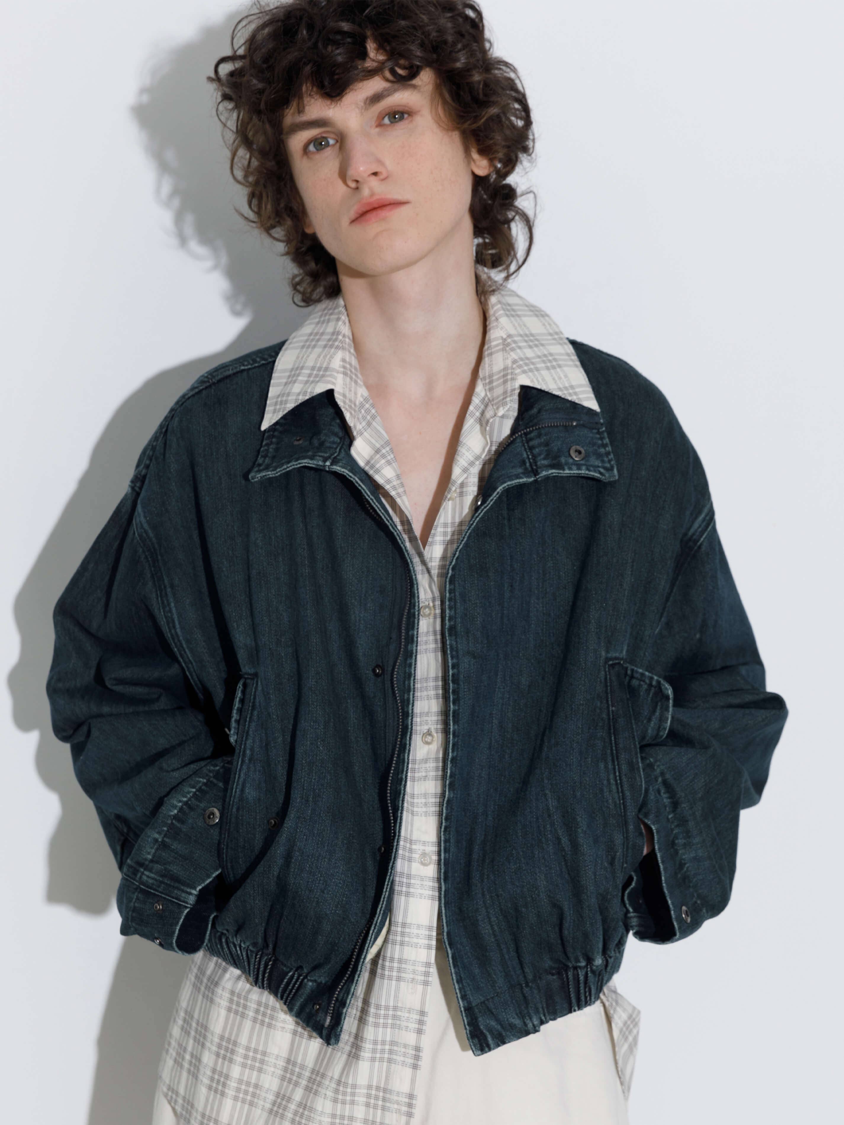 SteelBlue ONE BY CUBIC Funnel Neck Denim Jacket for wholesale on Faire10