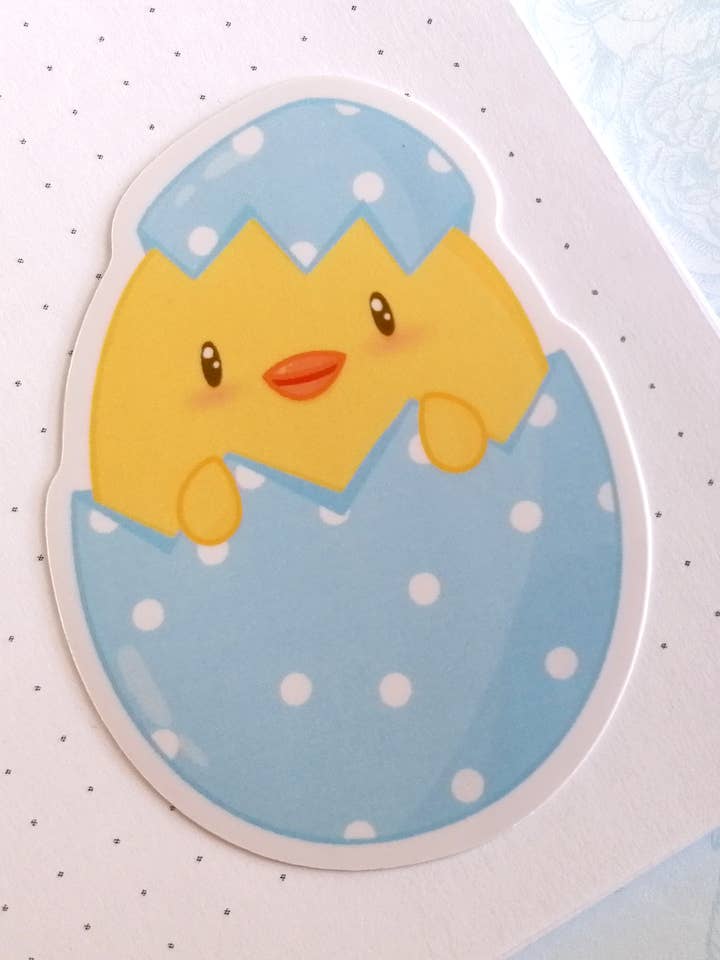 Söt påskägg klistermärken, Chick klistermärken, Vinyl klistermärken för wholesale av KimspirationCrafts