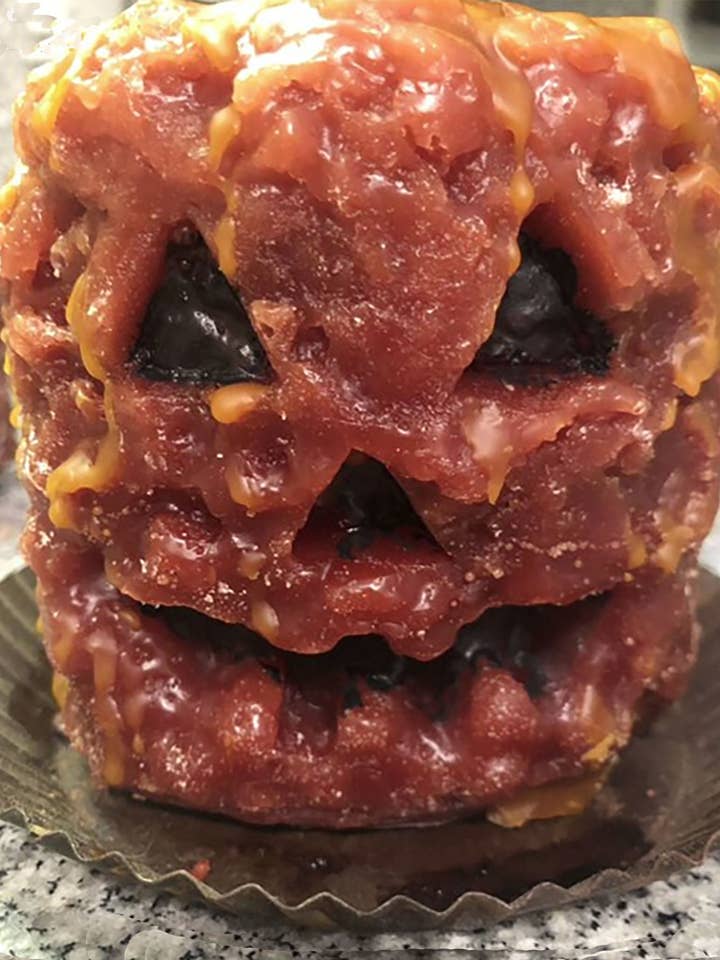 Vela de calabaza de Halloween sucia para venta al por mayor de Frog on a Limb Primitives