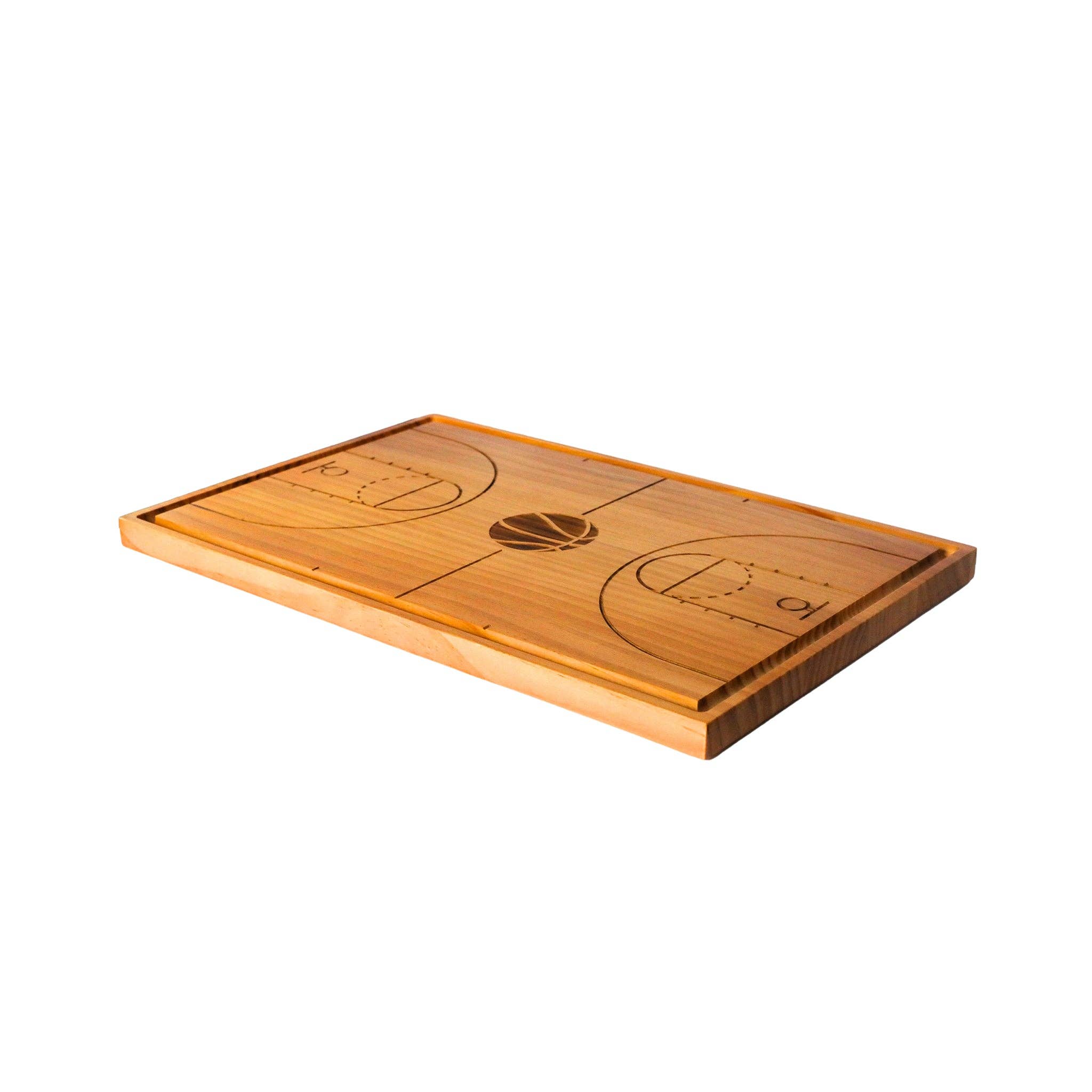 Creative Gifts International Inc. - Wholesale Cutting Board - Basketball Court Wood Board - 18" x 12"2