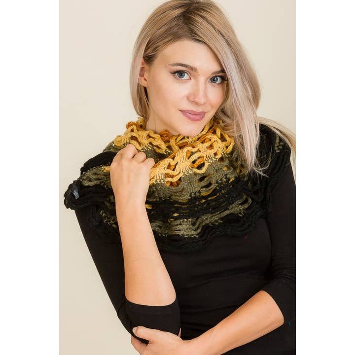 Cap Zone - Vente Écharpe – femme - Écharpes Infinity cousues en toile multicolores1