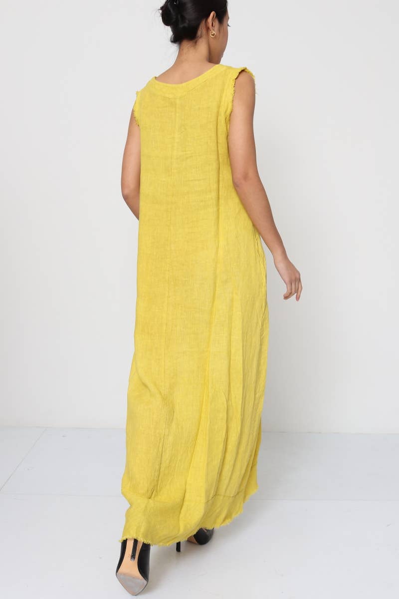 LÉA & LUC - Vendita all'ingrosso Vestito - Donna - Abiti lunghi senza maniche in lino 100% REF.431820