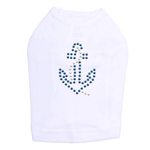 Dog in the Closet - Wholesale Pet Shirt - Dog - Blue Anchor Dog Tank7