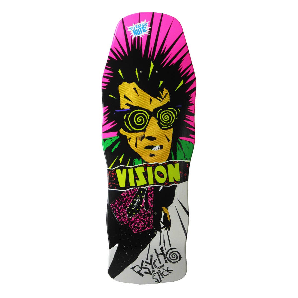 Rat City Sk8 Shop - Wholesale Sporting Accessories - Vision Psycho Stick Modern Concave White Deck- 10”x29.75”0