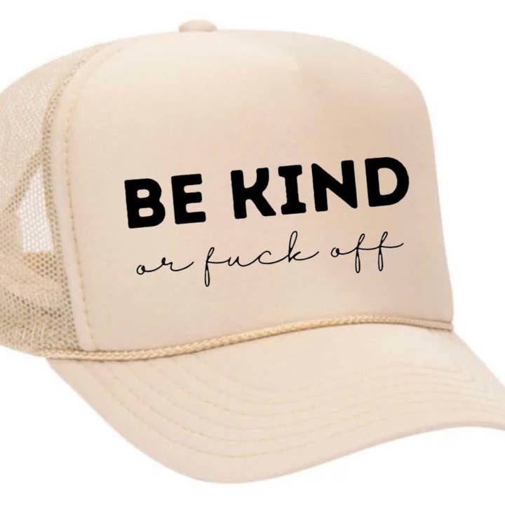 Inappropriate Trucker Hats - Wholesale Trucker Hat - Unisex - Be Kind or F*ck Off Trucker Hat11