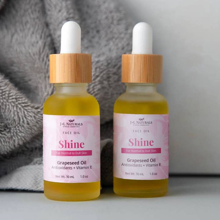 Natürliches Gesichtsöl mit Traubenkernöl für den Großhandel von J&L Naturals