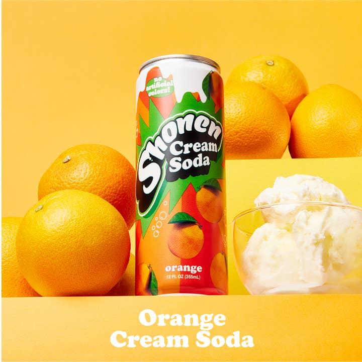 Orange Cream Soda for wholesale by Shonen Soda