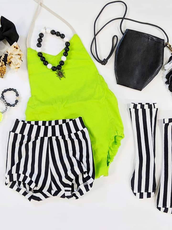 Lime Solid Romper for wholesale by The Baby Bird Boutique