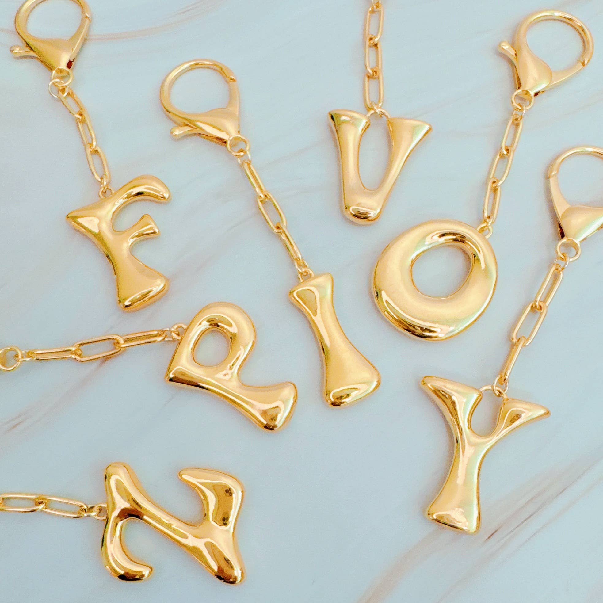 Ellison+Young - Wholesale Purse/Bag Accessory - Women's - Whimsy Balloon Letter Initial Bag Charm24