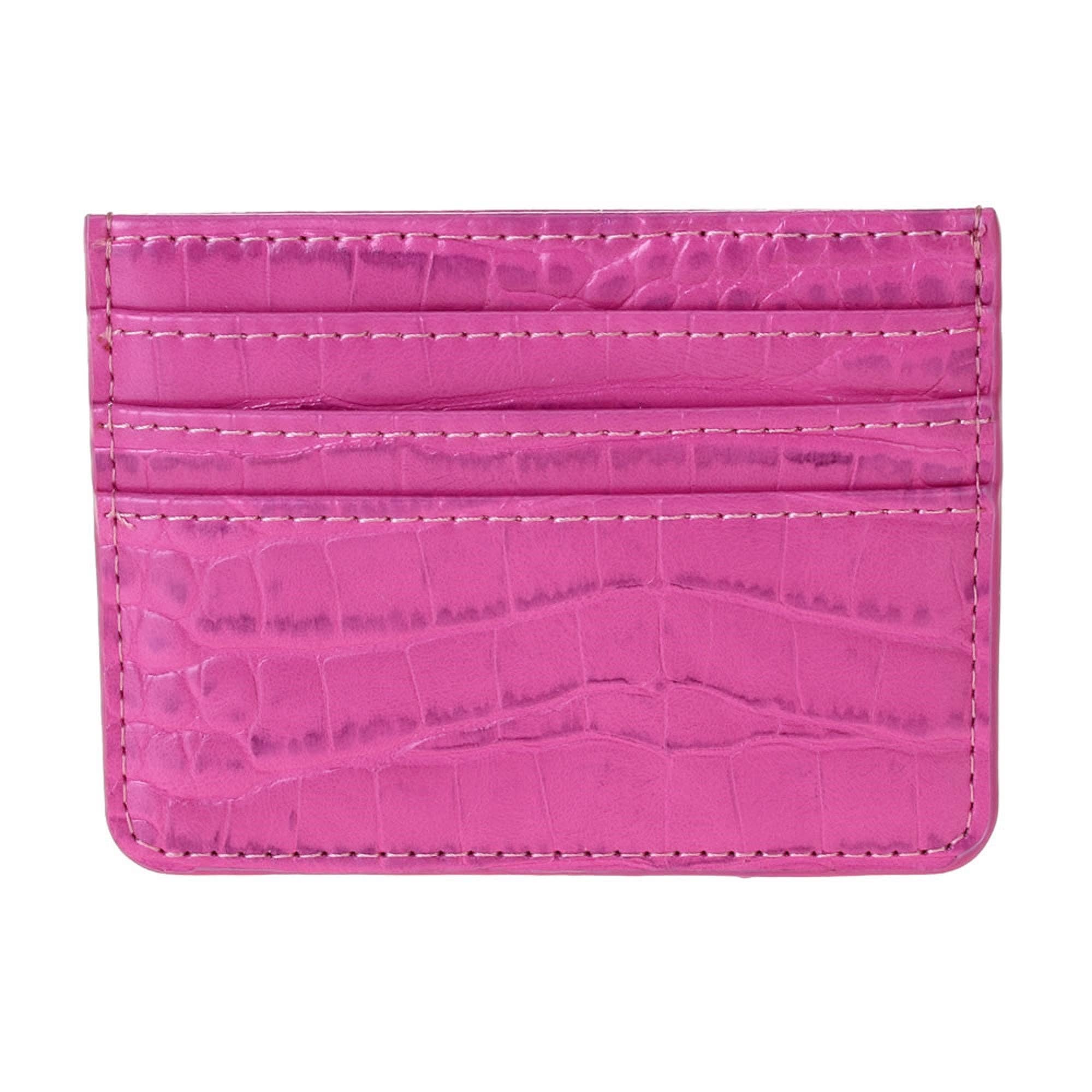 MiMi Wholesale - Wholesale Card Holder - Women's - Tiara Crocodile Skin Slim Women's Card Holder/Wallet0