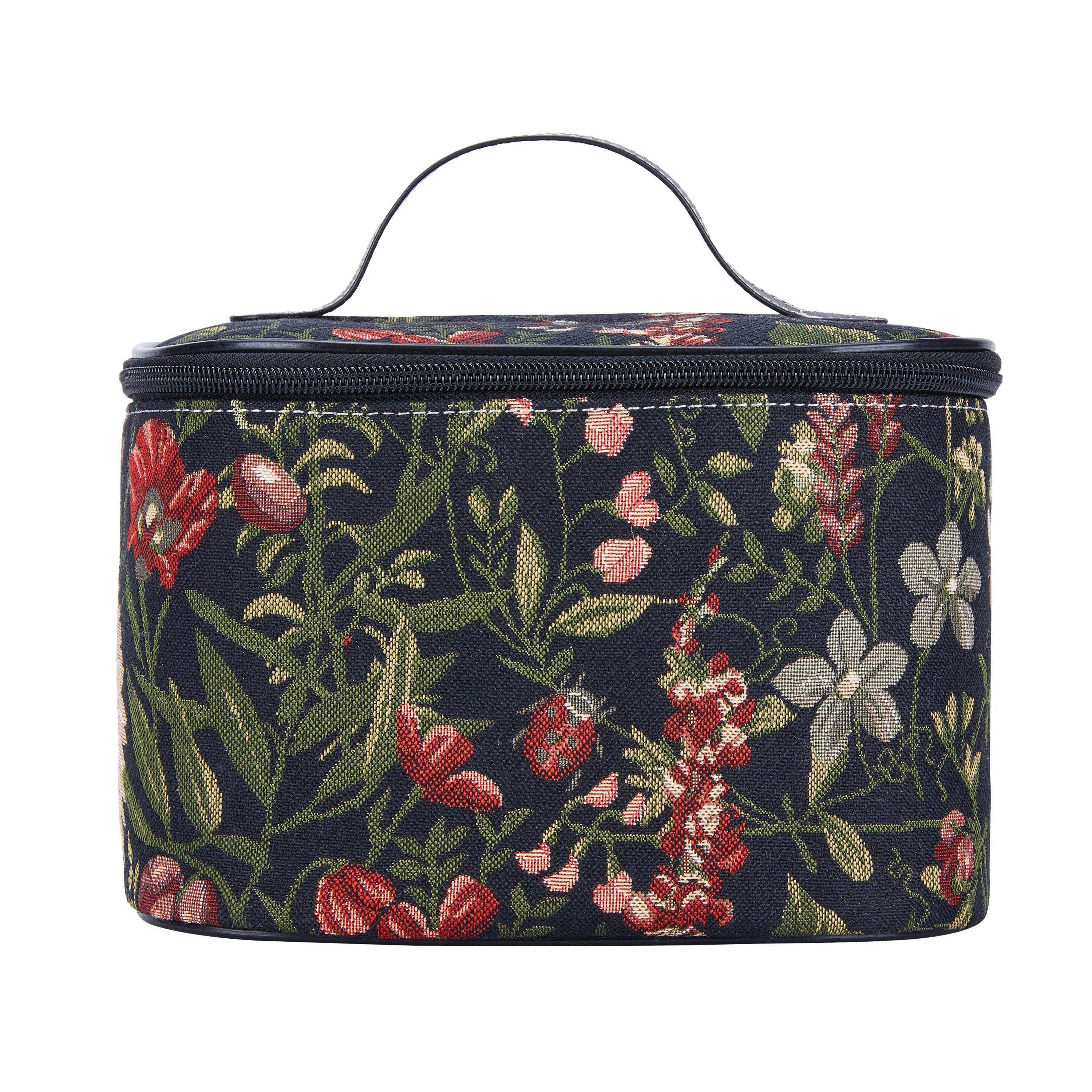 Signare Tapestry – wholesale Toiletry bag – women's – Morning Garden Black - Toiletry Bag0