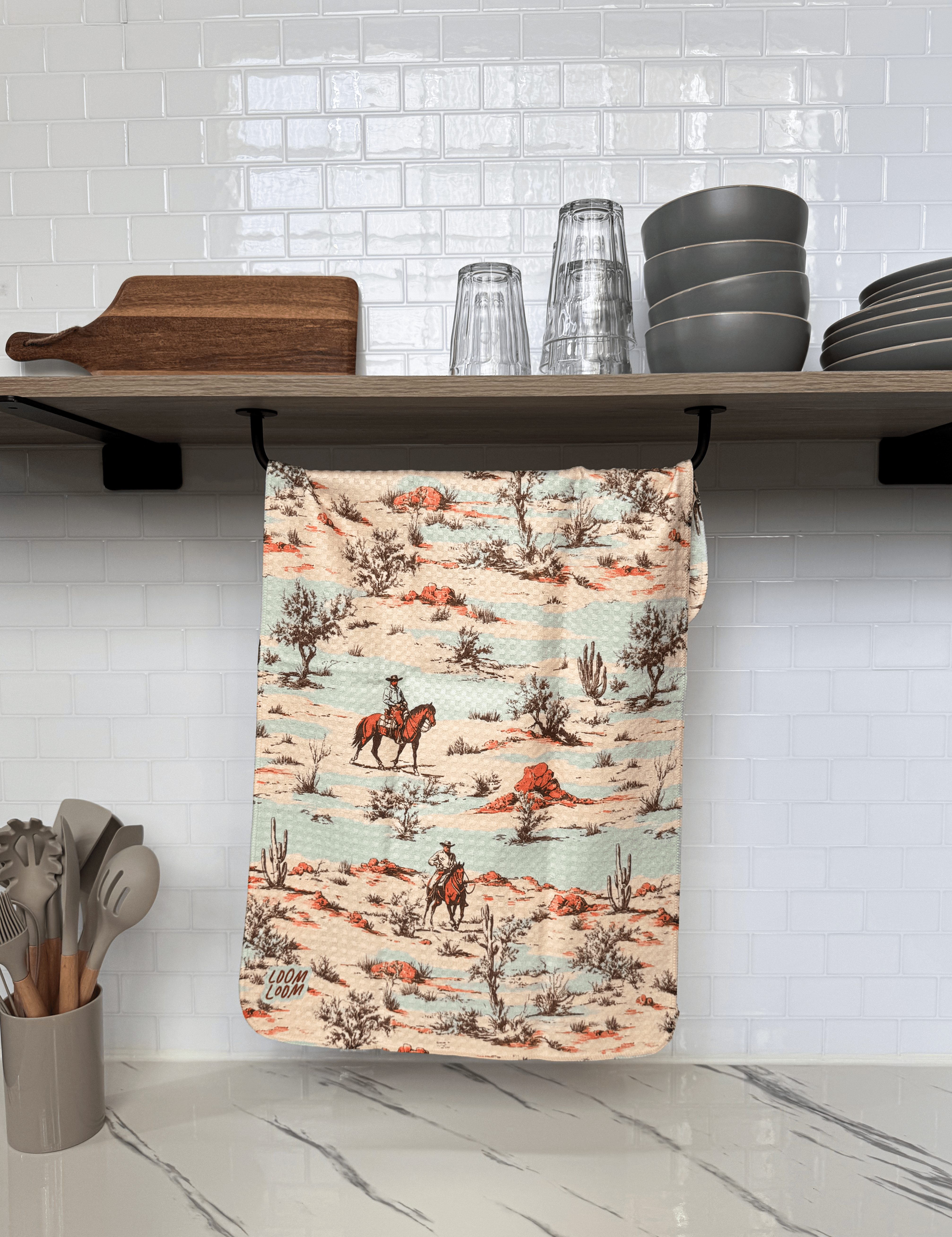 Loom Loom - Wholesale Tea Towel - Faded Desert1