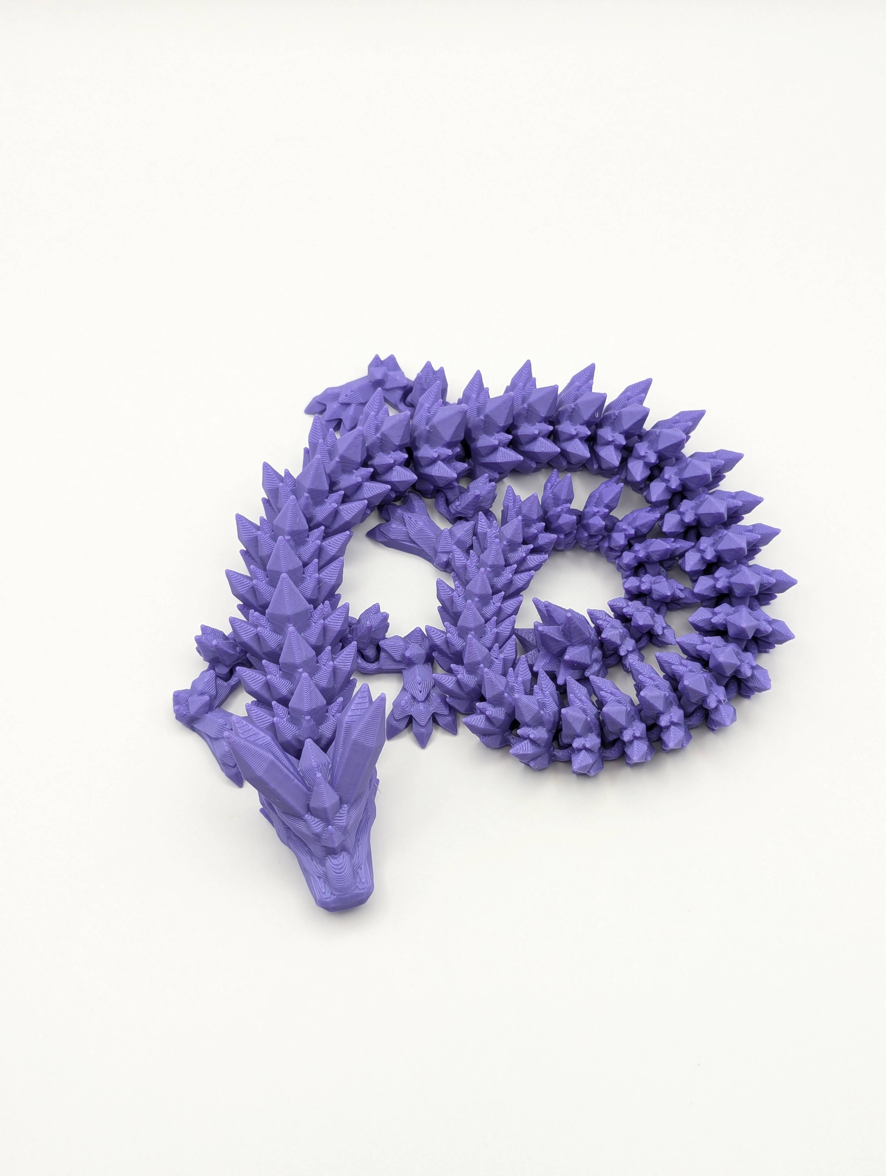 The Midnight Oil - Wholesale Fidget Toy - Kids - 3D Articulated Crystal Dragon (14")11