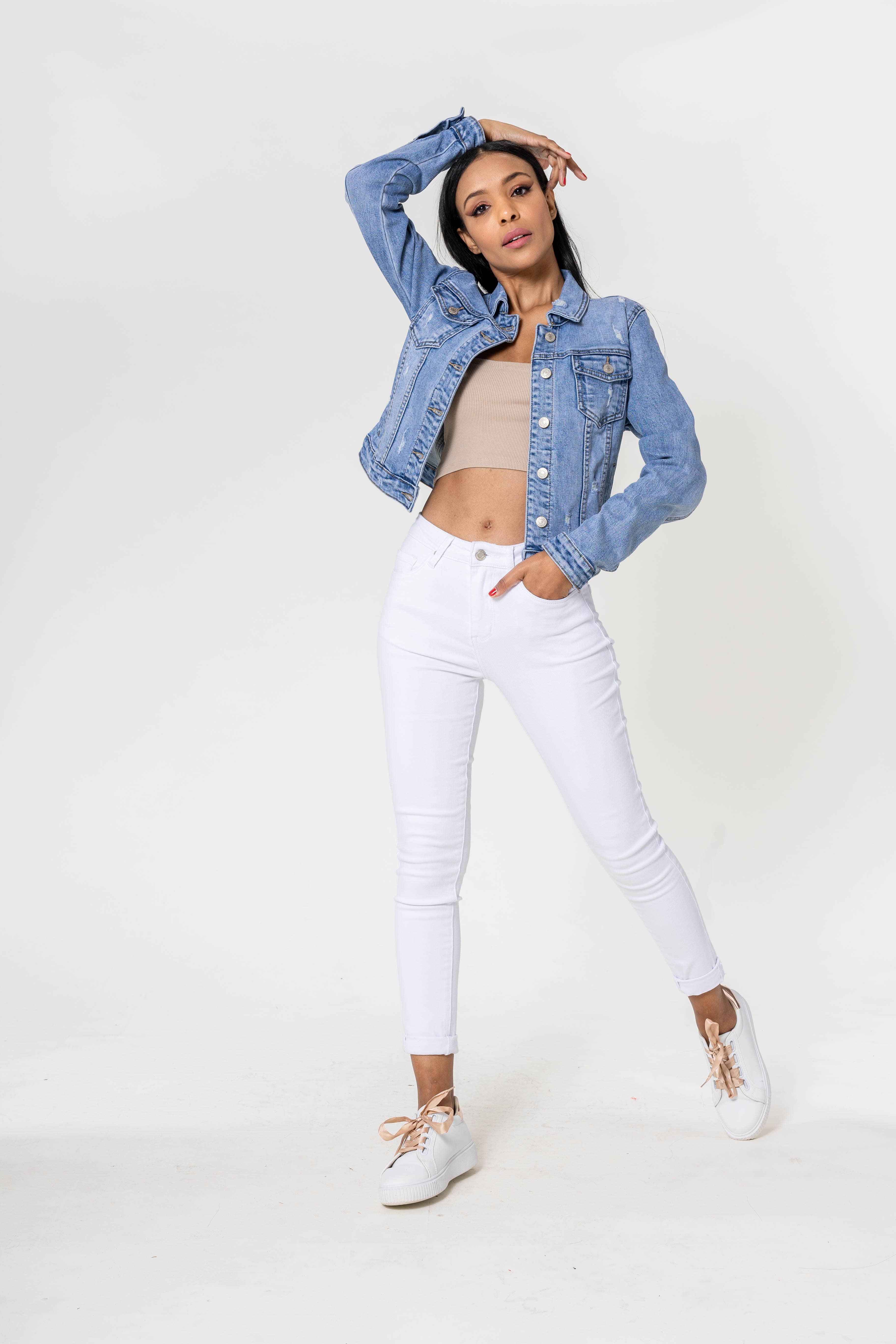 Nina carter denim store jacket