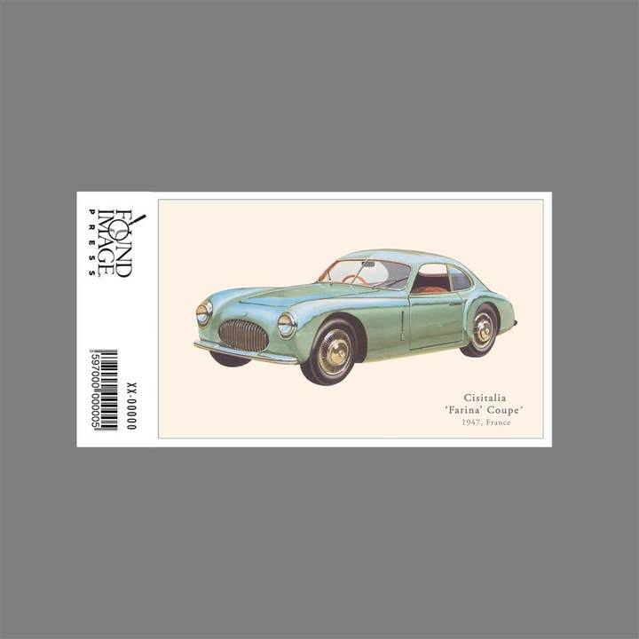Found Image Press - Wholesale Sticker - Sticker KE-118 Cisitalia Farina Coupe1