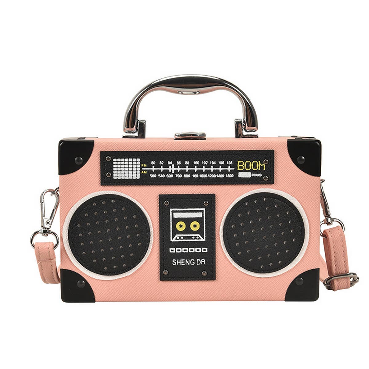 ACCITY - Wholesale Messenger Bag - Women's - RETRO RADIO BOX-SHAPED MESSENGER BAG_CWAB098515