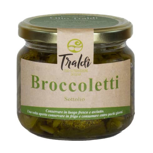Heart of broccoli in oil 270g for wholesale by Olio Traldi di Boni Francesca