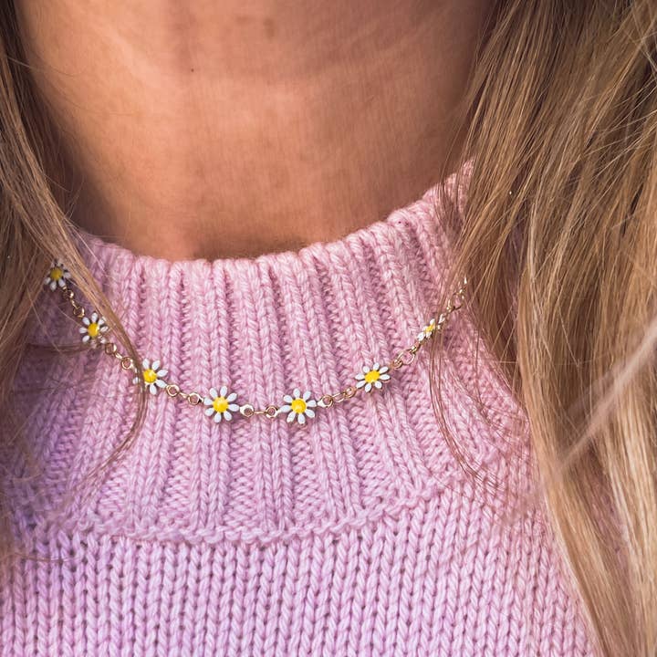 Jessica Matrasko Jewelry - Wholesale Link & Chain Necklace - Lola Daisy Chain Necklace2