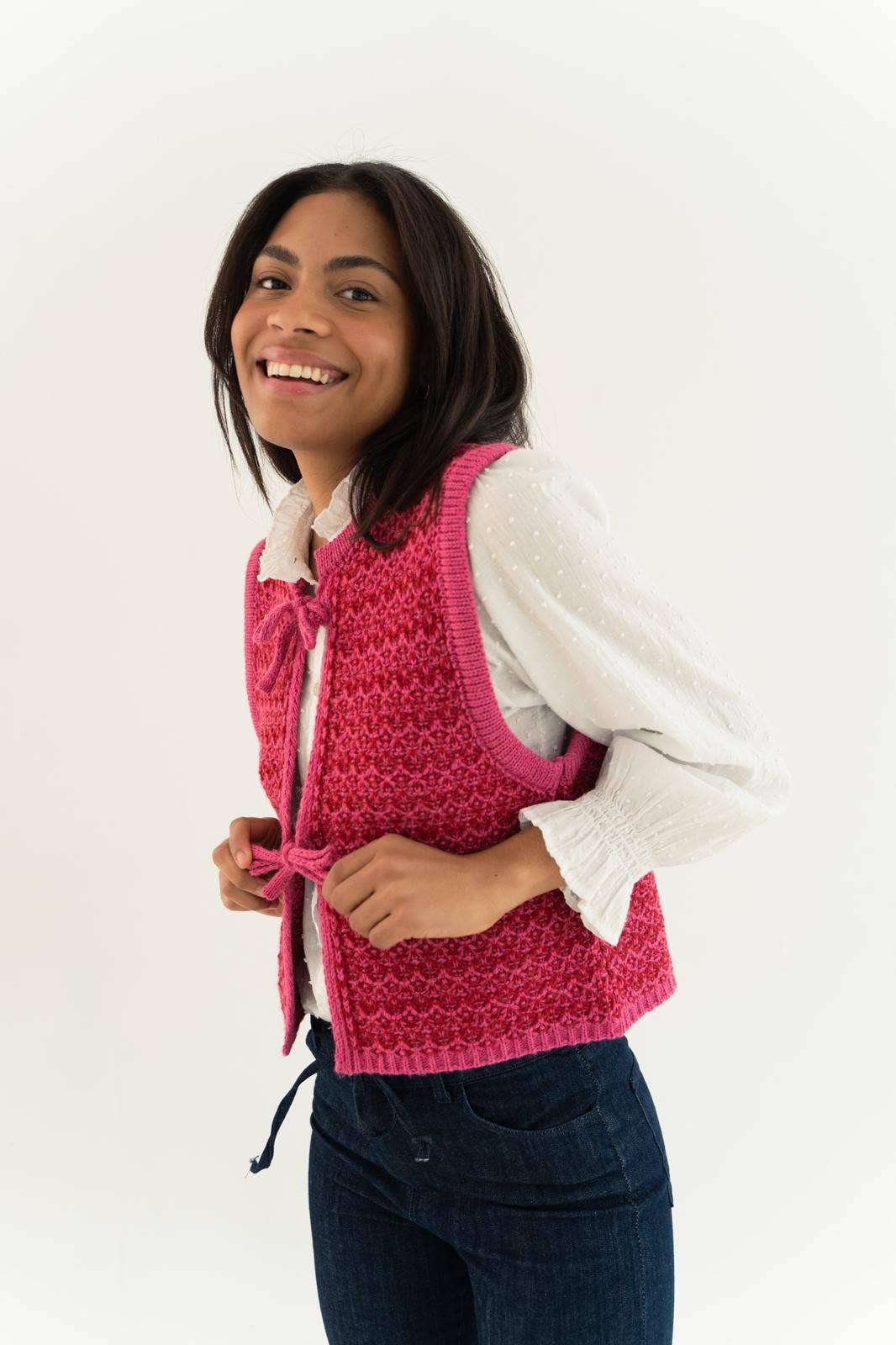 MindTraveler - Wholesale Suit Vest - Women's - Elena Pink Vest5