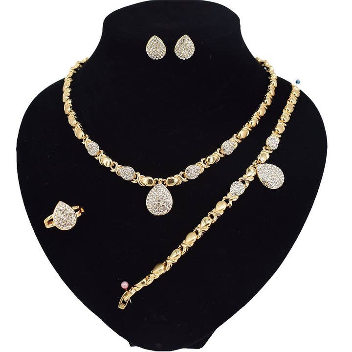 HUGS &KISSES xo set gold Plated #3 for wholesale by JoeyTheJewelry