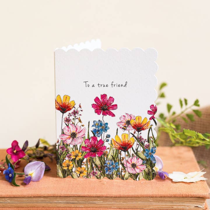 To a True Friend Card (Cello-Free) for wholesale by Toasted Crumpet