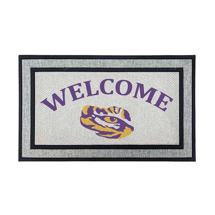 Paillasson de bienvenue gris LSU Tigers 18x30 pour la vente par KH Sports Fan