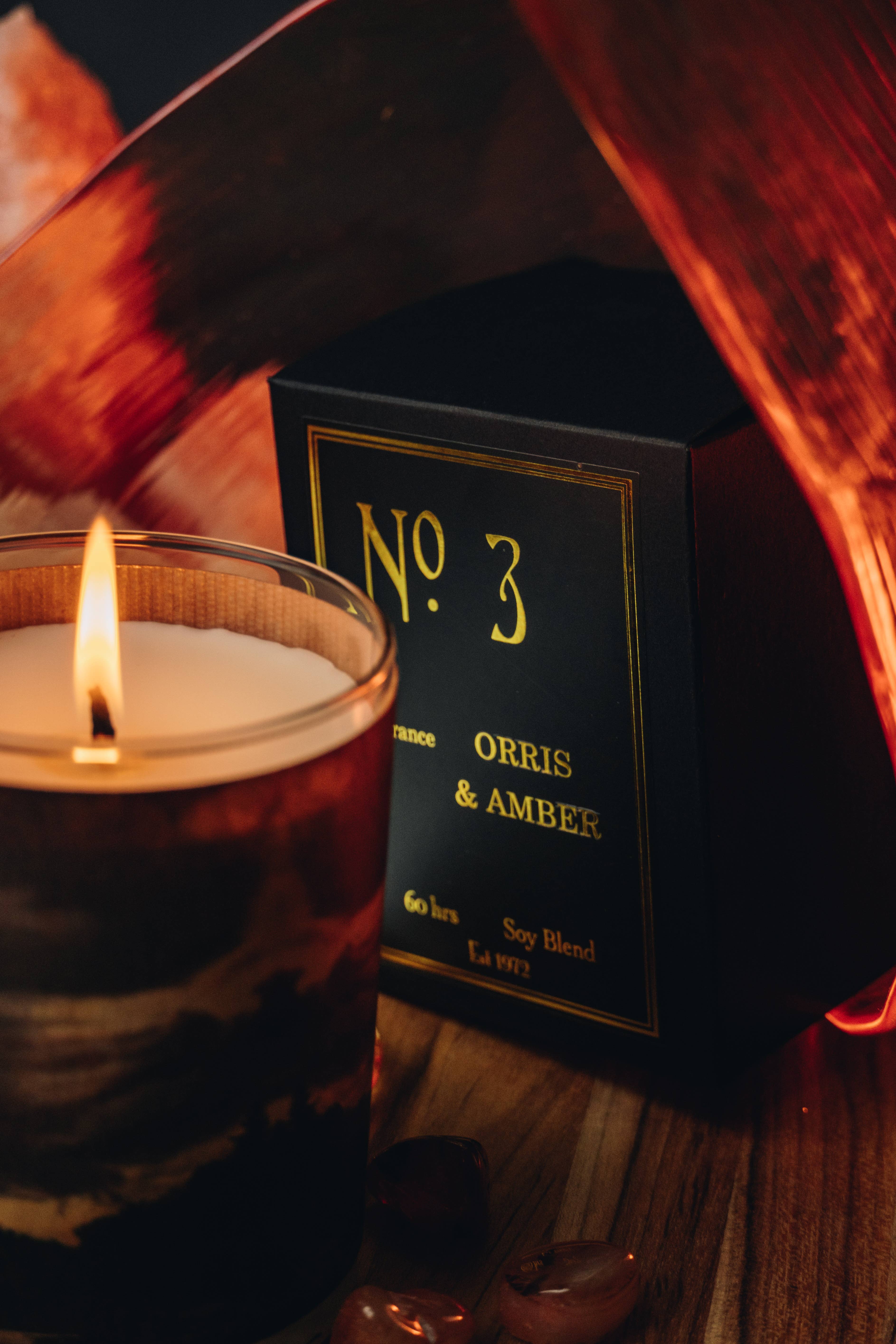 Spitfire Girl - Wholesale Jar/Filled Candle - No 3 Orris And Amber Wood Wrapped Candle3