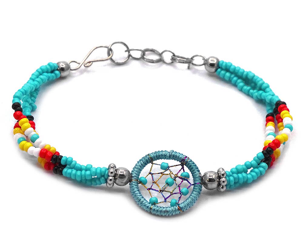 Pichincha - Wholesale Beaded Bracelet - Native Inspired Dream Catcher Beaded Multi Strand Bracelet7