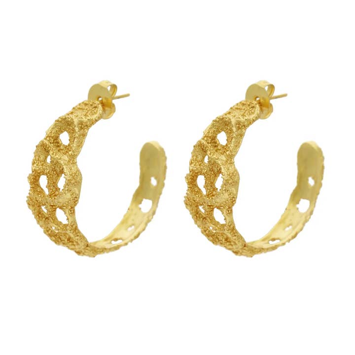 ACUS - Wholesale Hoop Earrings - Sandstone Hoop Earrings