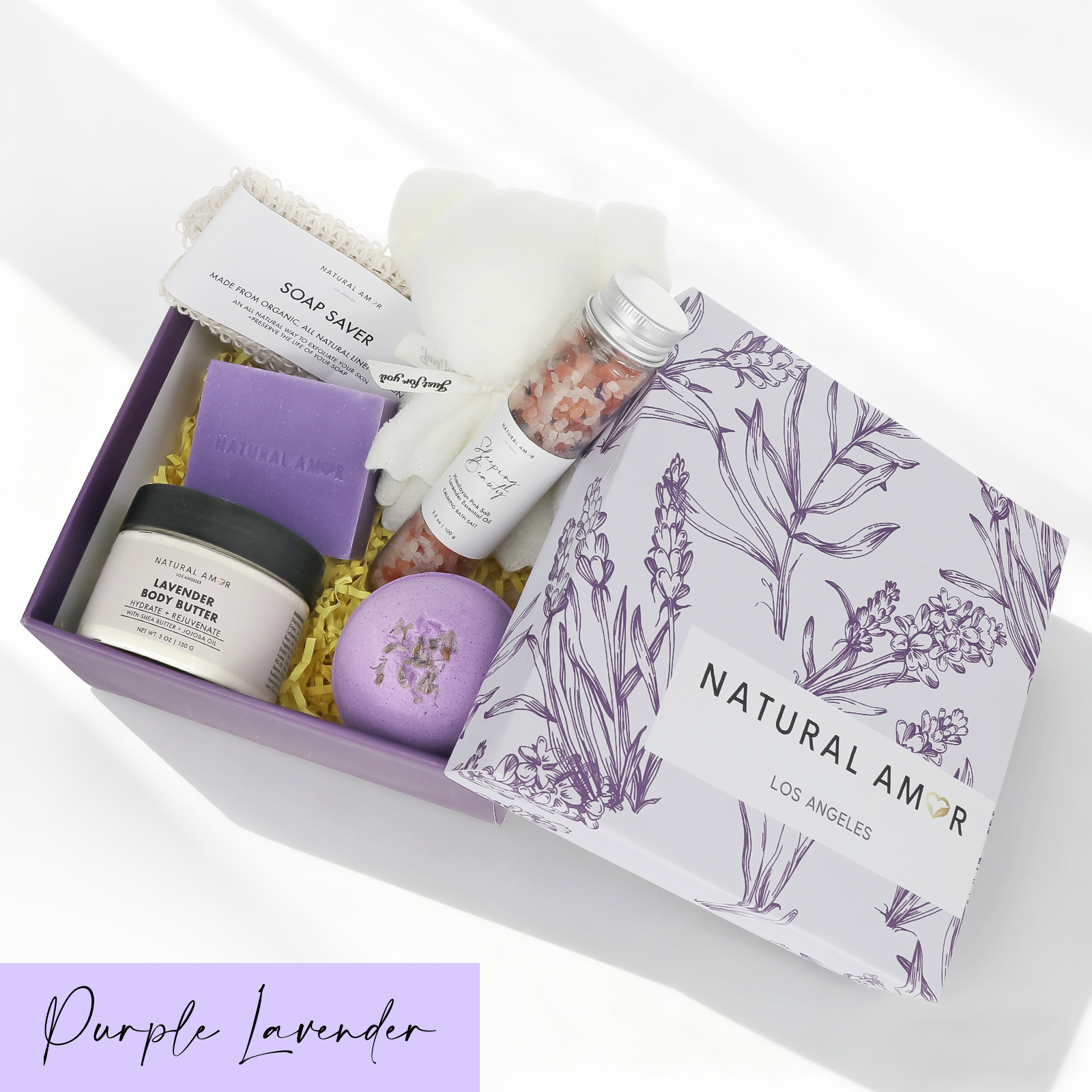 Natural Amor LLC - Wholesale Bath & Body Set - Spa Bath Body Gift Set| Natural Skincare Gift Sets2