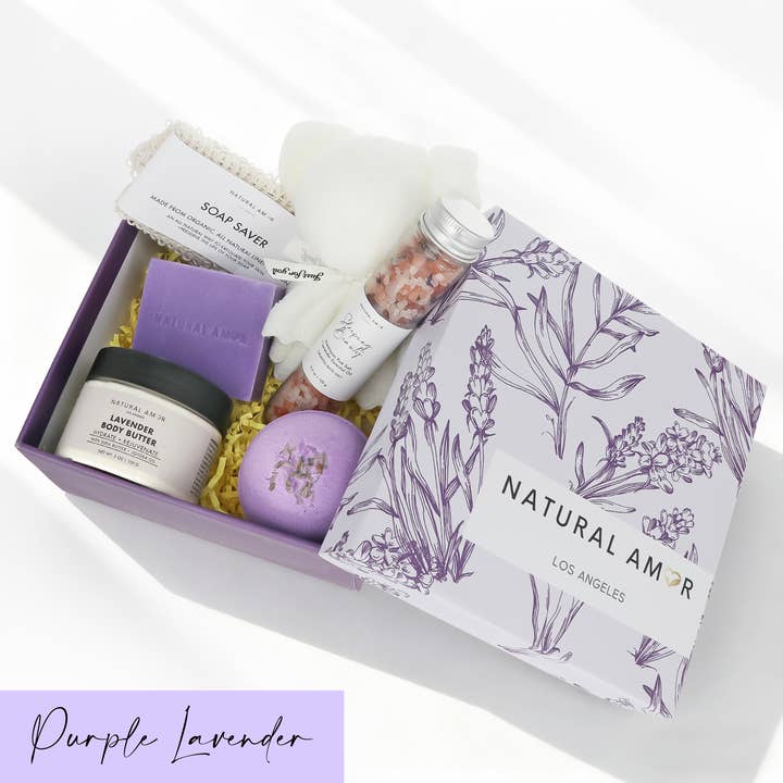 Natural Amor LLC - Vente Set de bain et corps - Coffret Cadeau Bain Spa| Coffrets Cadeaux Soins de la Peau Naturels5