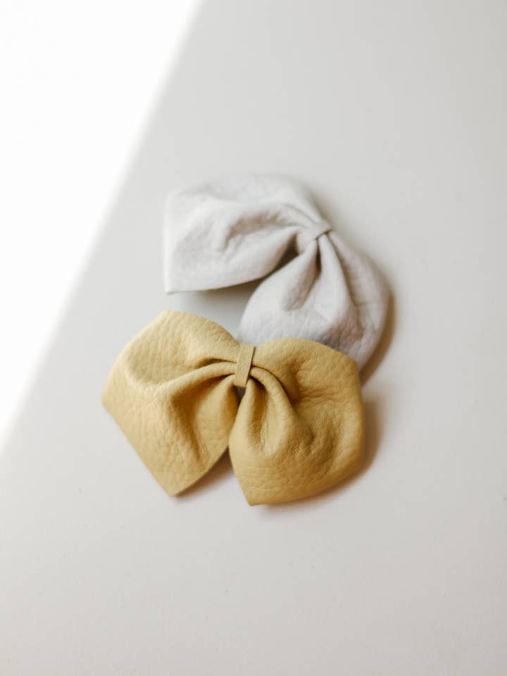 harlowe//ægte læder hår bue ss22 for engroshandel hos fourth+pierce