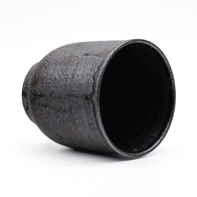 Tezumi - Wholesale Coffee mug - Kengo Sugawara 菅原顕悟 - Black Tsutsu-gata Yunomi - 270ml2