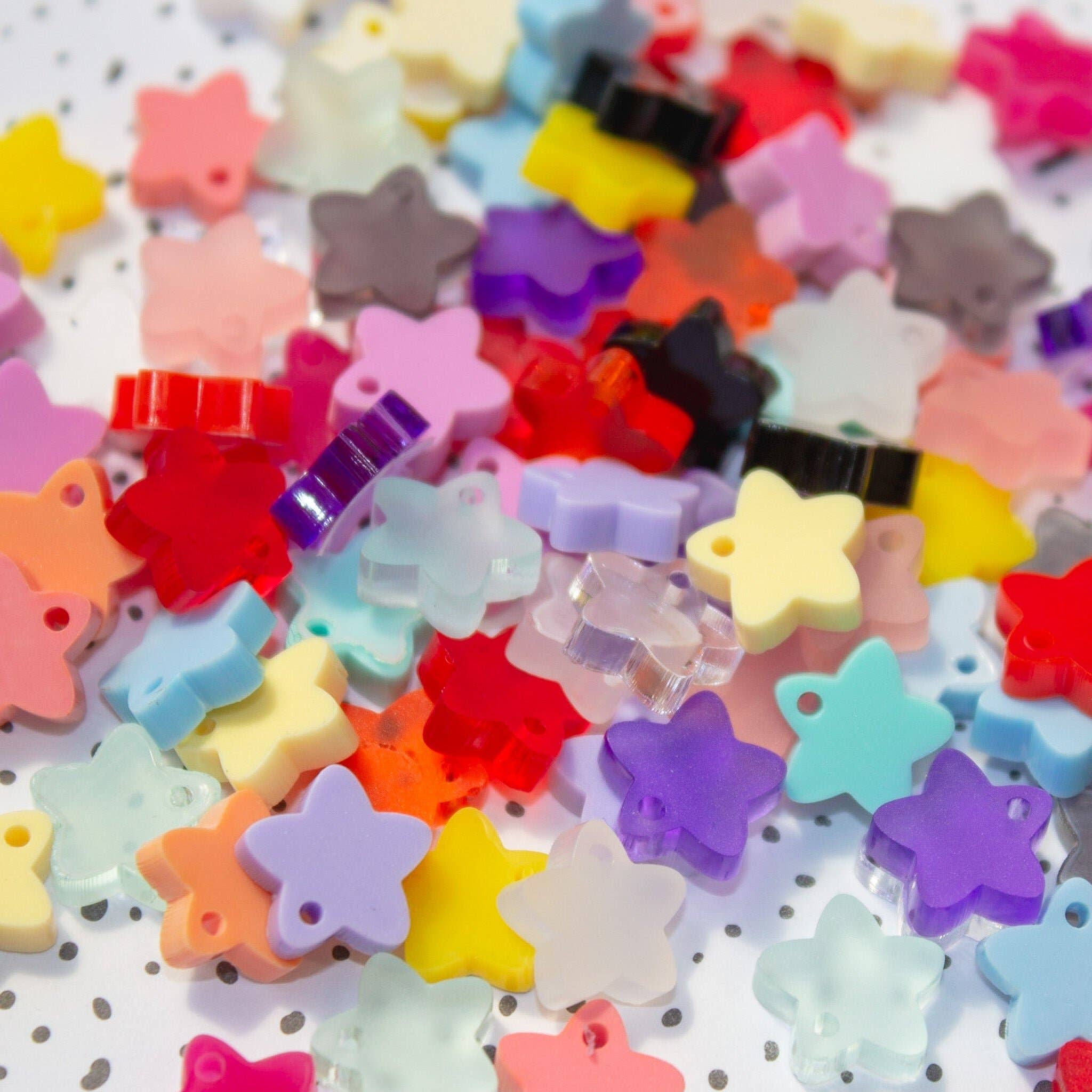 Kitschy - Wholesale Dangle Earrings - Selene Star Drop Moon Earrings Laser Cut Acrylic2