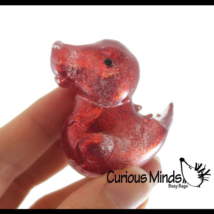 Curious Minds Toys - Wholesale Squishy Toy - Kids & Baby - 1 Dinosaur Sugar Ball - Dino Thick Glue/Gel Syrup Molasses S11
